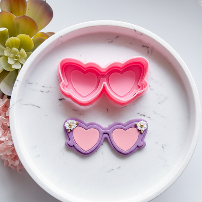 "Heart Sunnies" - Cookie Cutter & Stamp