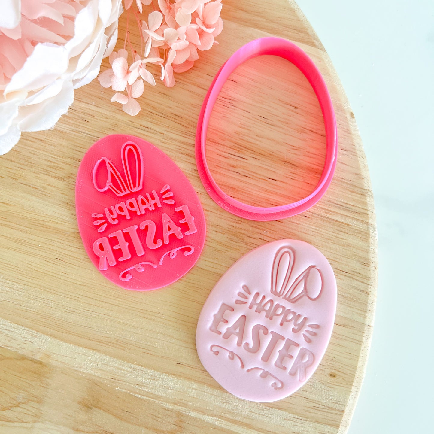 Happy Easter Egg Cutter & Stamp