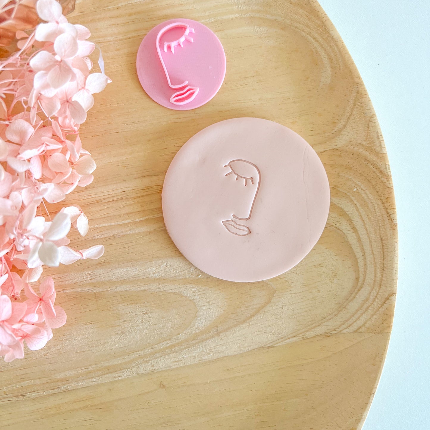 Pretty Face Stamp #5 Fondant Stamp