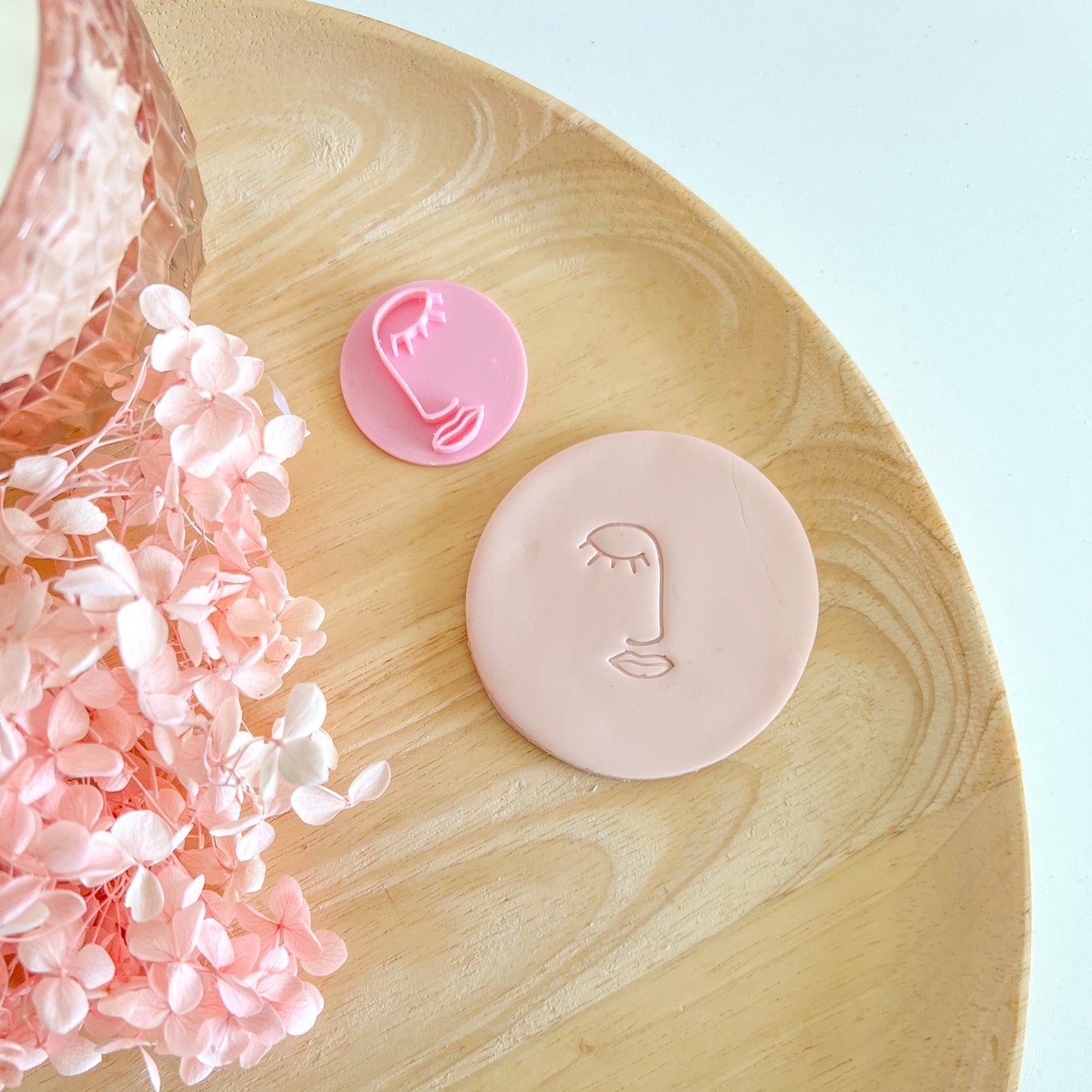 Pretty Face Stamp #5 Fondant Stamp