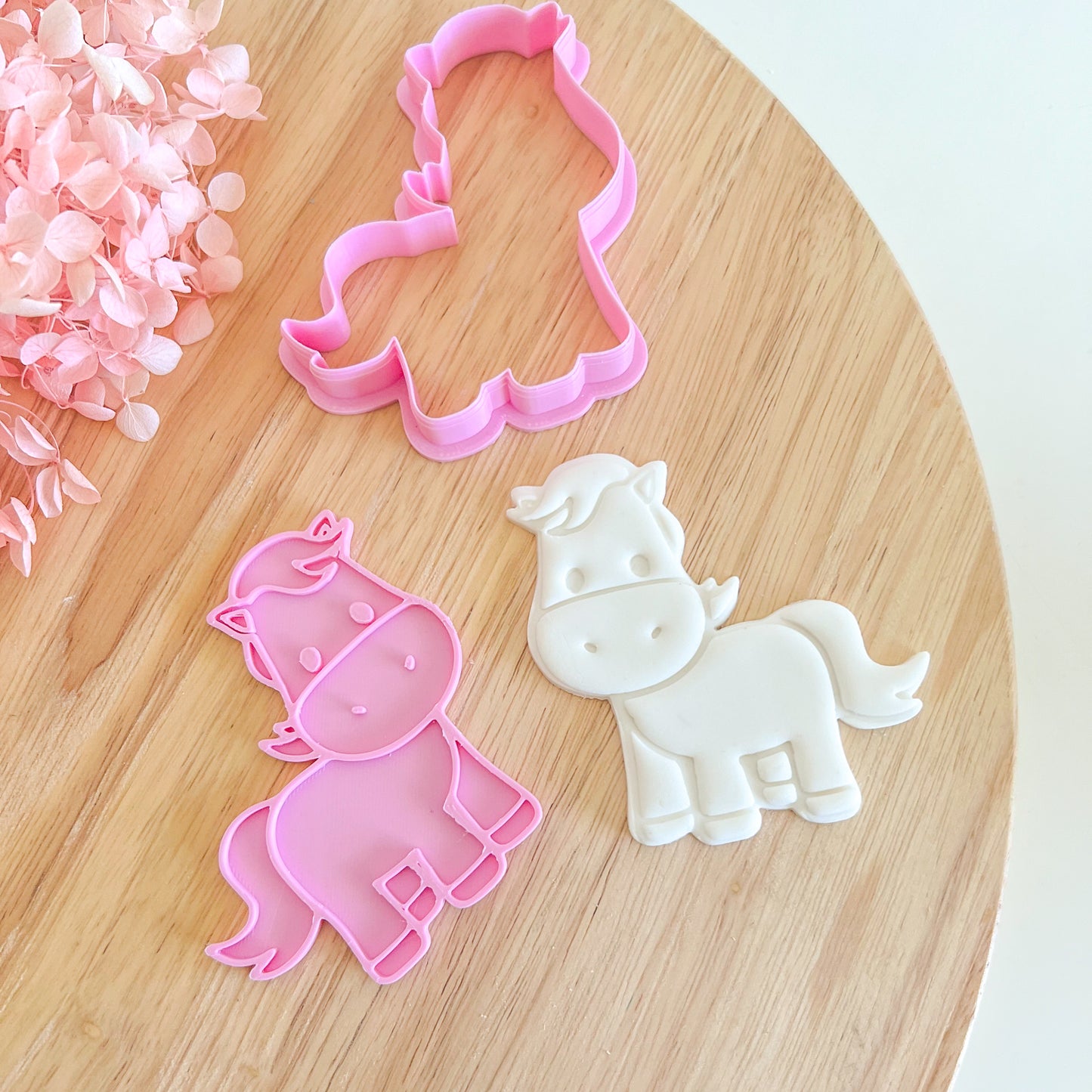 "Cute Pony" -Cookie Cutter & Stamp