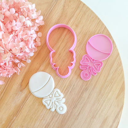 "Baby Rattle" Cutter & Stamp
