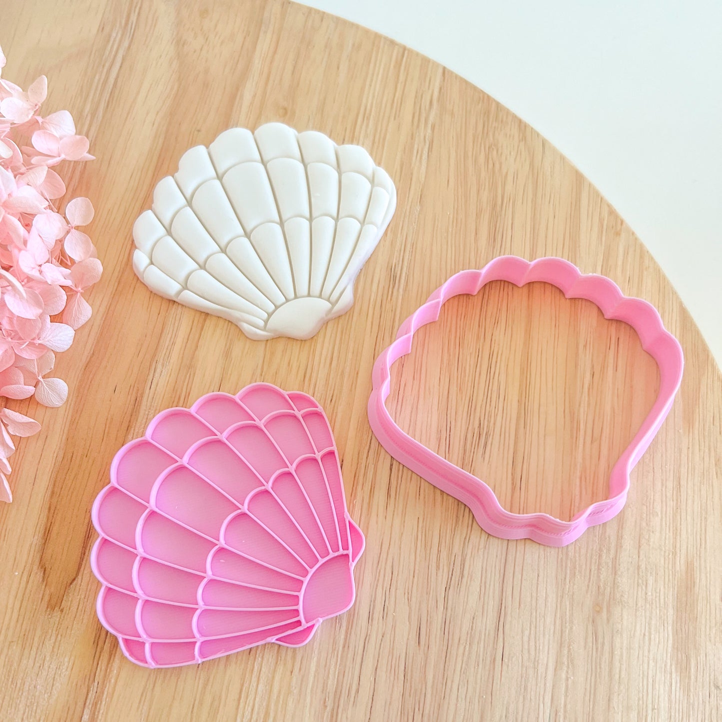 Shell Cookie Cutter & Stamp