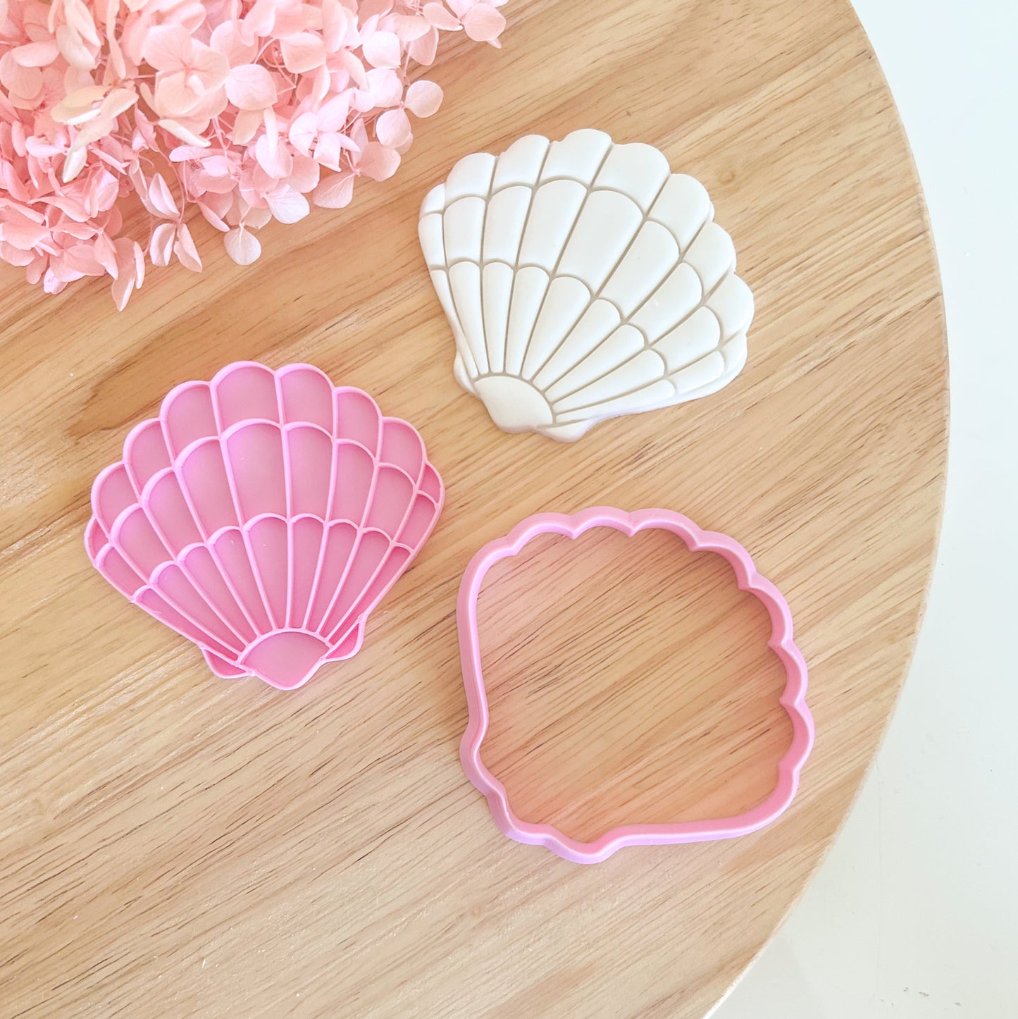 Shell Cookie Cutter & Stamp