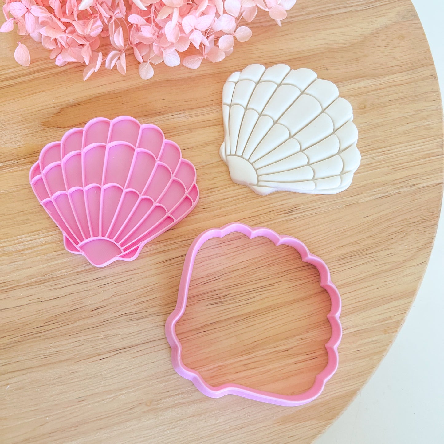 Shell Cookie Cutter & Stamp