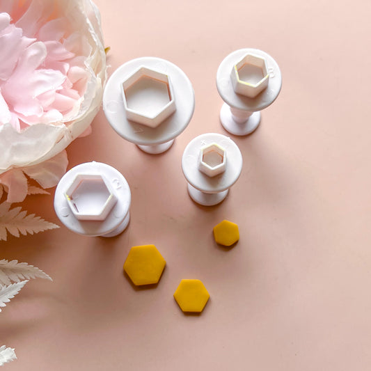 Hexagon Push Cutter (4 pcs)