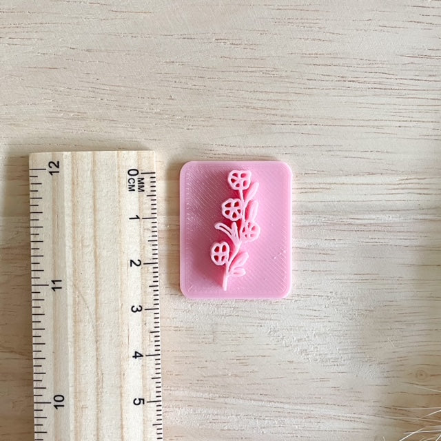 Four Flowers  - Texture Stamp