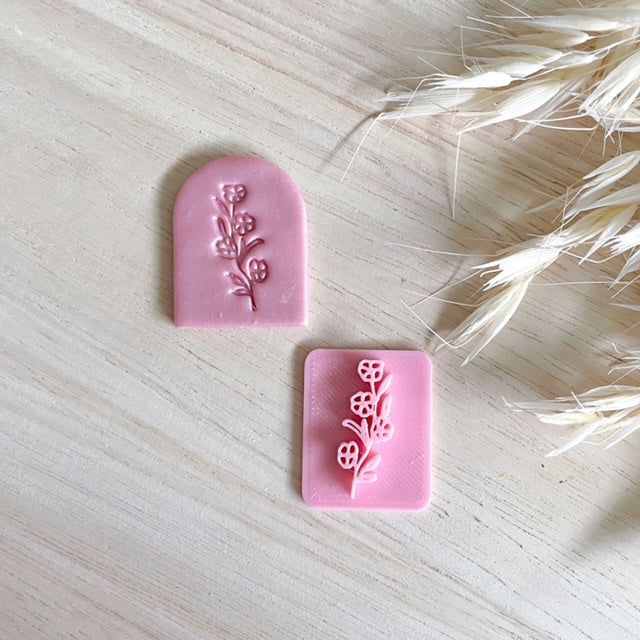 Four Flowers  - Texture Stamp