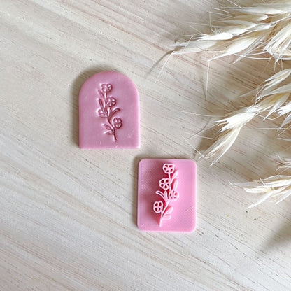 Four Flowers  - Texture Stamp