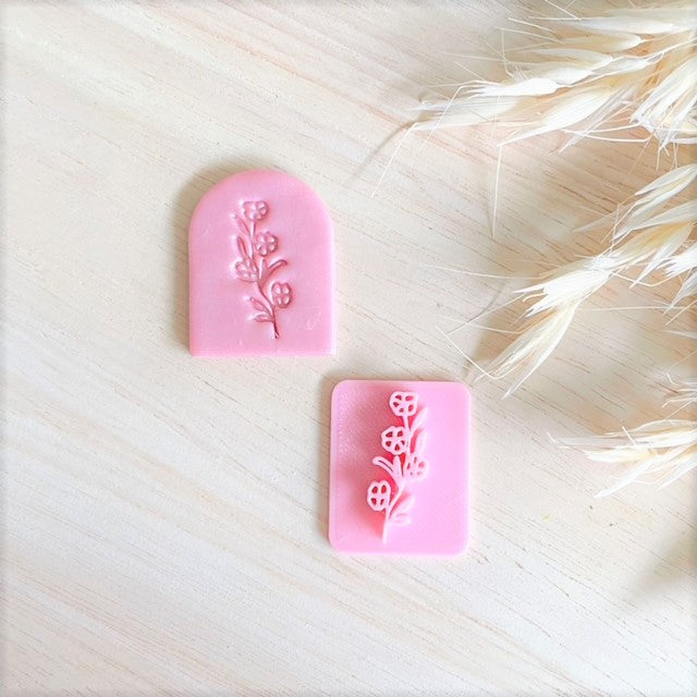 Four Flowers  - Texture Stamp