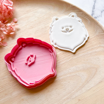 Pomeranian Cookie Cutter & Stamp