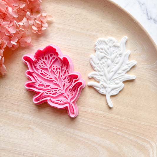 Wattle Cookie Cutter & Stamp