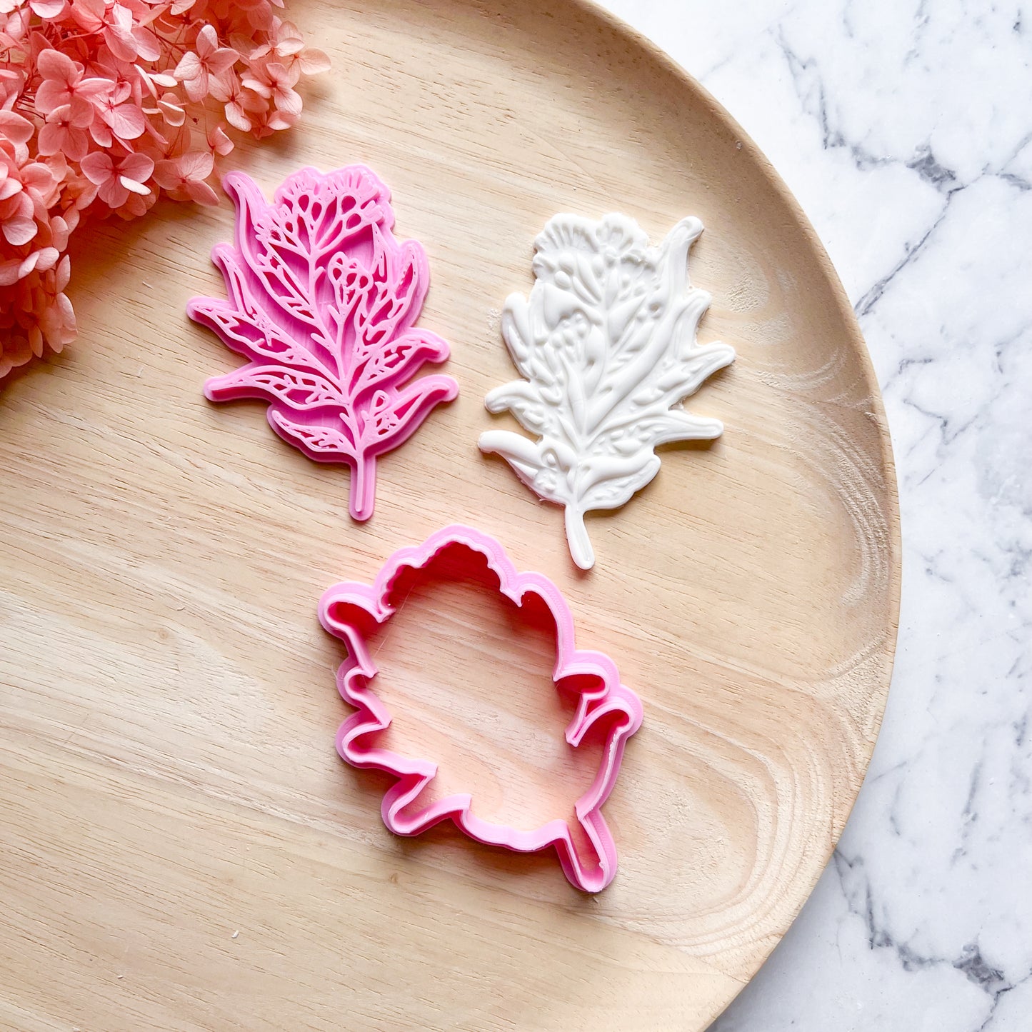 Wattle Cookie Cutter & Stamp