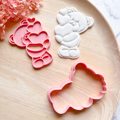 "Teddy with Heart" Cookie Cutter & Stamp Set