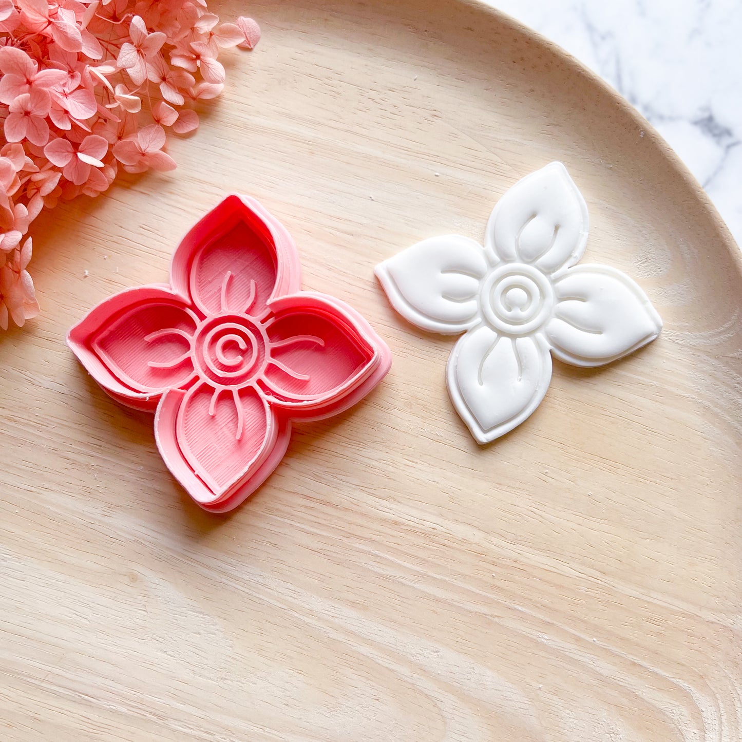 Flower #5 Cookie Cutter & Stamp