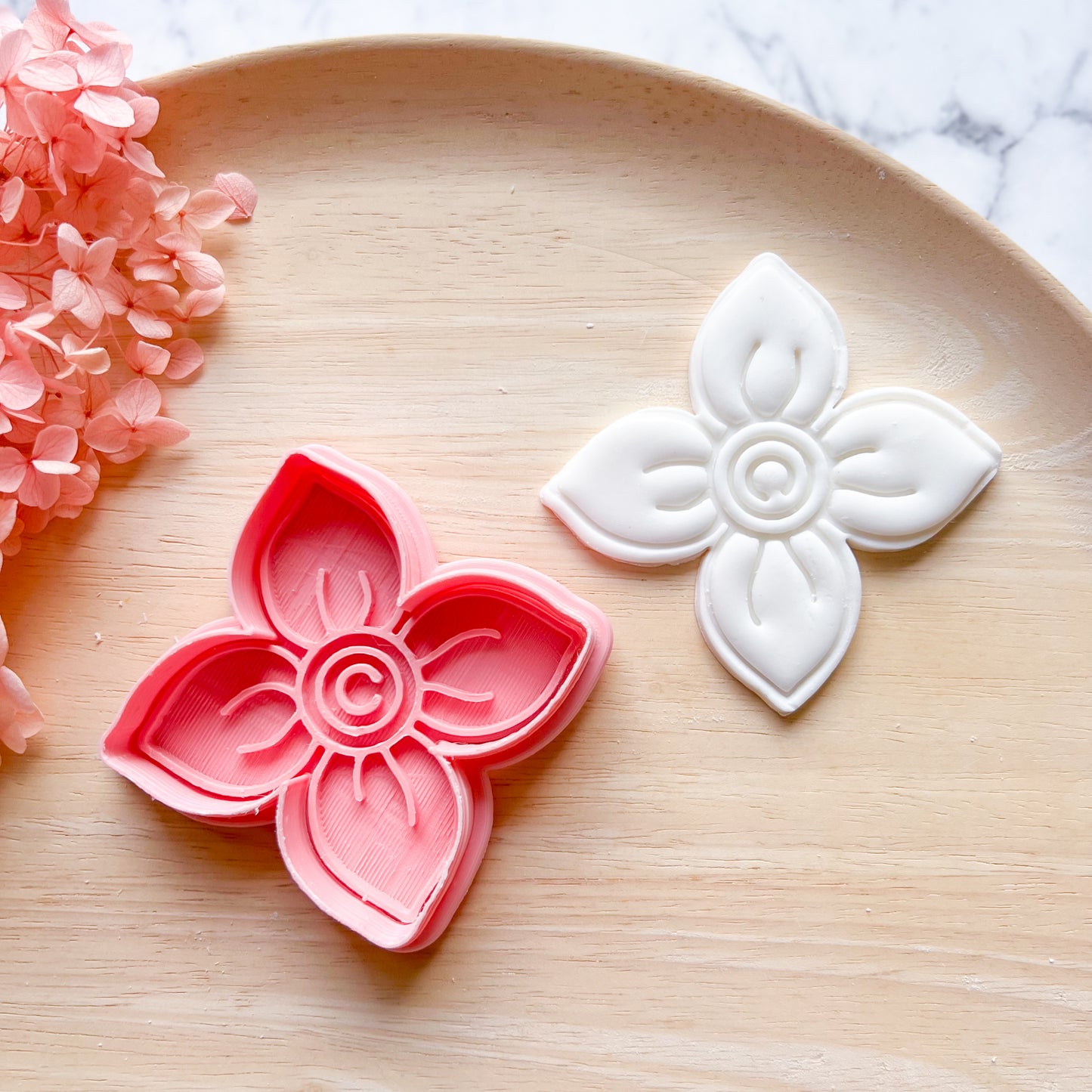 Flower #5 Cookie Cutter & Stamp