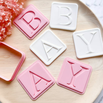 "Baby Blocks Four Piece Set" Cookie Cutter & Stamp (4 pc)
