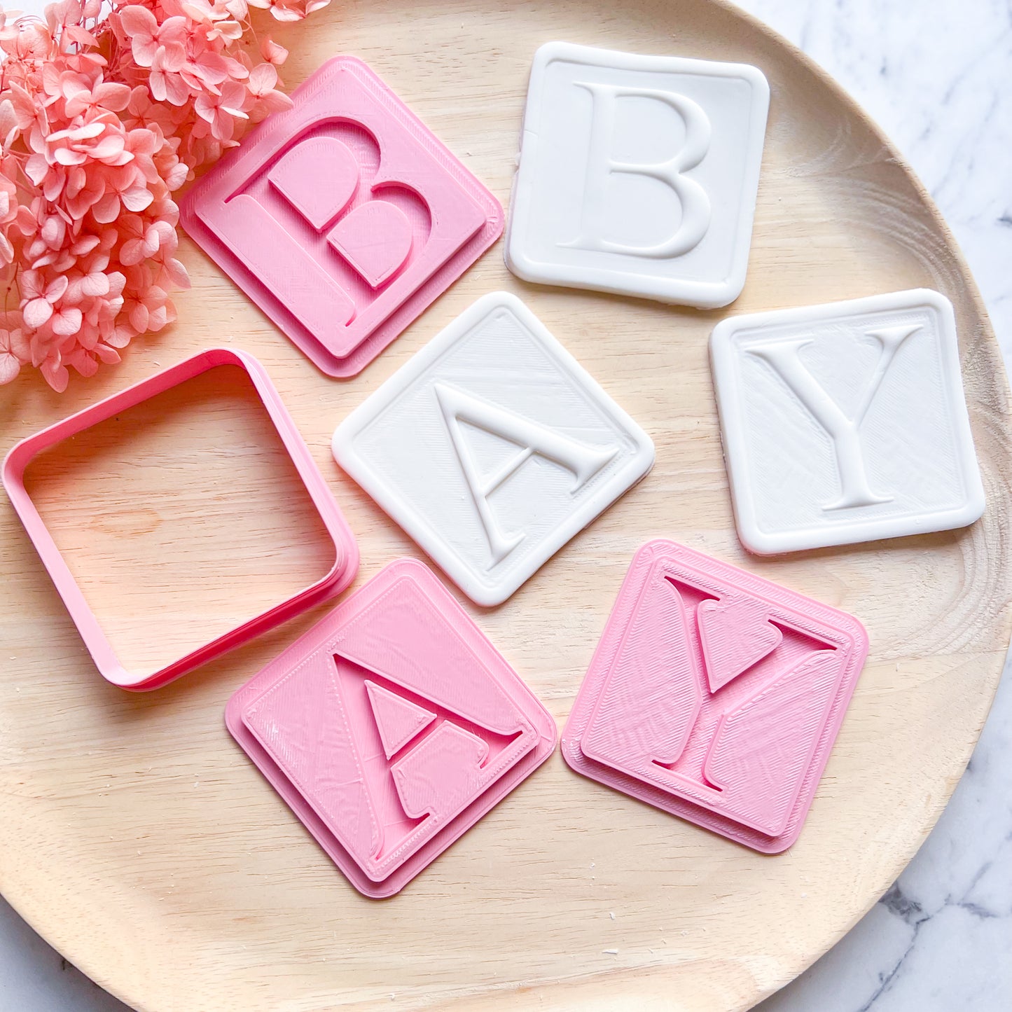 Baby Blocks Cookie Cutter & Stamp (4 pc)