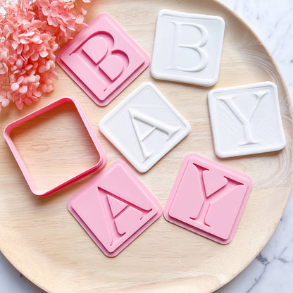 "Baby Blocks Four Piece Set" Cookie Cutter & Stamp (4 pc)