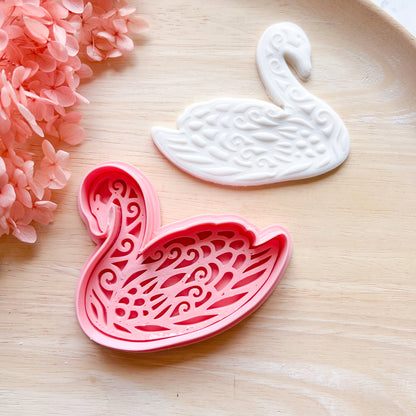 "Swan" Cookie Cutter & Stamp