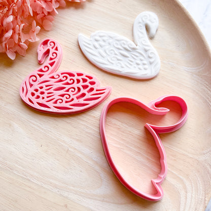 "Swan" Cookie Cutter & Stamp