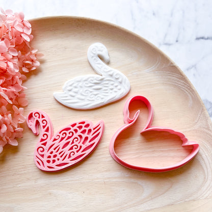"Swan" Cookie Cutter & Stamp