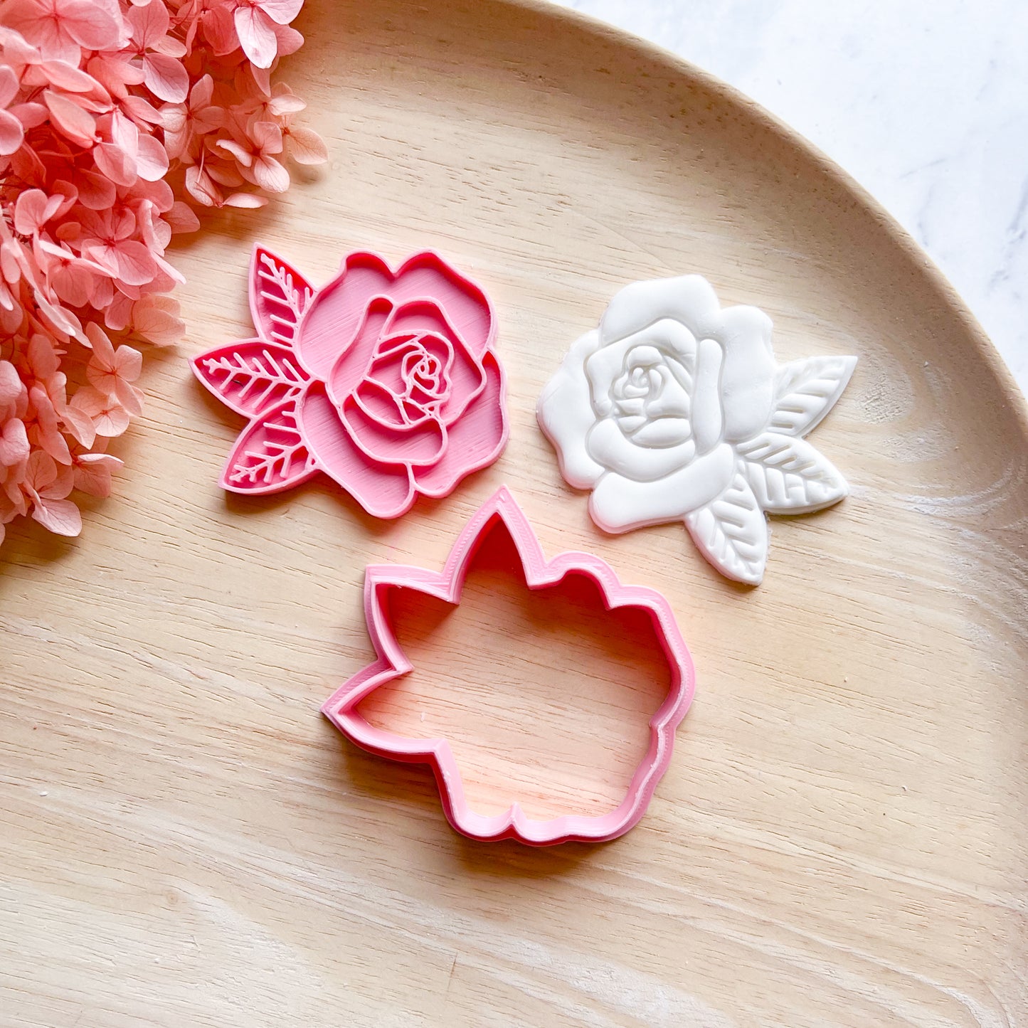 Rose Cookie Cutter & Stamp