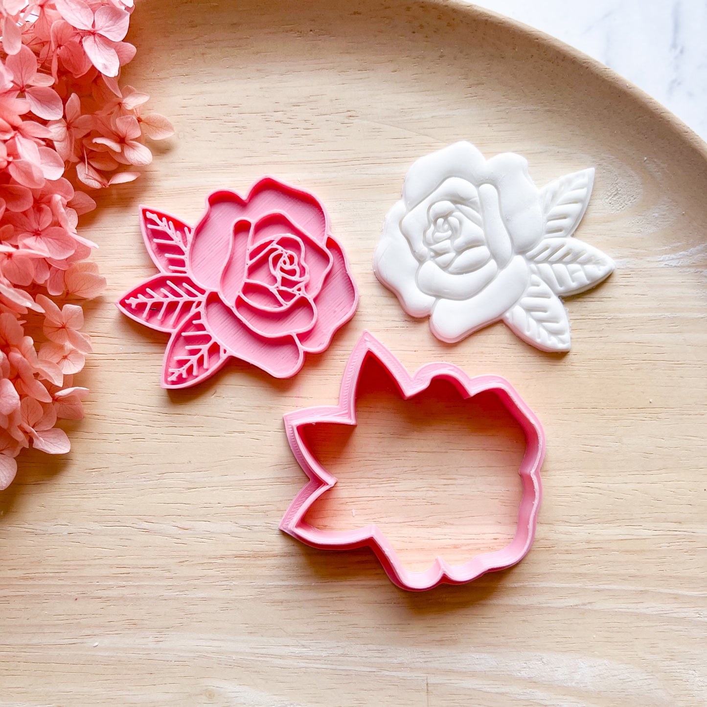 Rose Cookie Cutter & Stamp