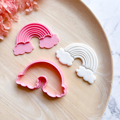 "Rainbow with Cloud" Cookie Cutter & Stamp