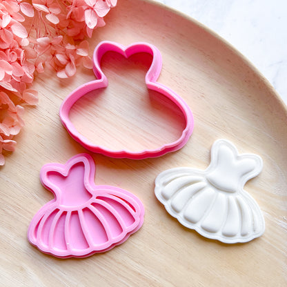 "Tutu #1" Cookie Cutter & Stamp