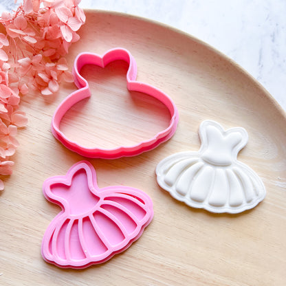 "Tutu #1" Cookie Cutter & Stamp