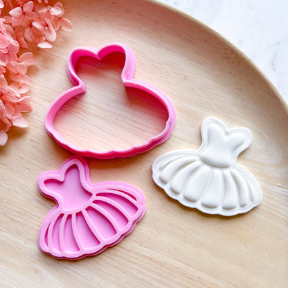 "Tutu #1" Cookie Cutter & Stamp