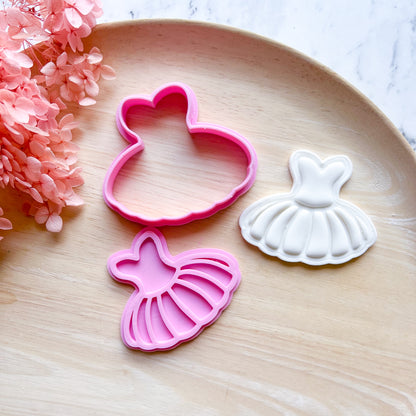 "Tutu #1" Cookie Cutter & Stamp