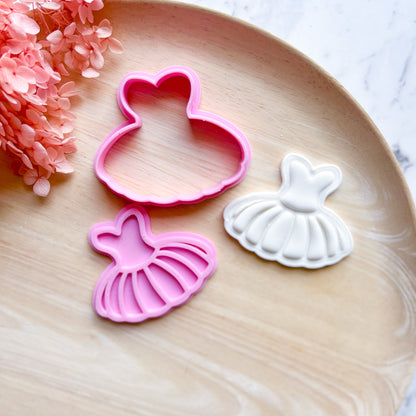 "Tutu #1" Cookie Cutter & Stamp