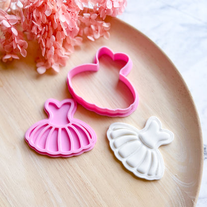 "Tutu #1" Cookie Cutter & Stamp