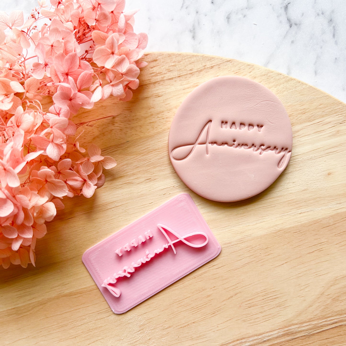 Happy Anniversary Fondant Stamp