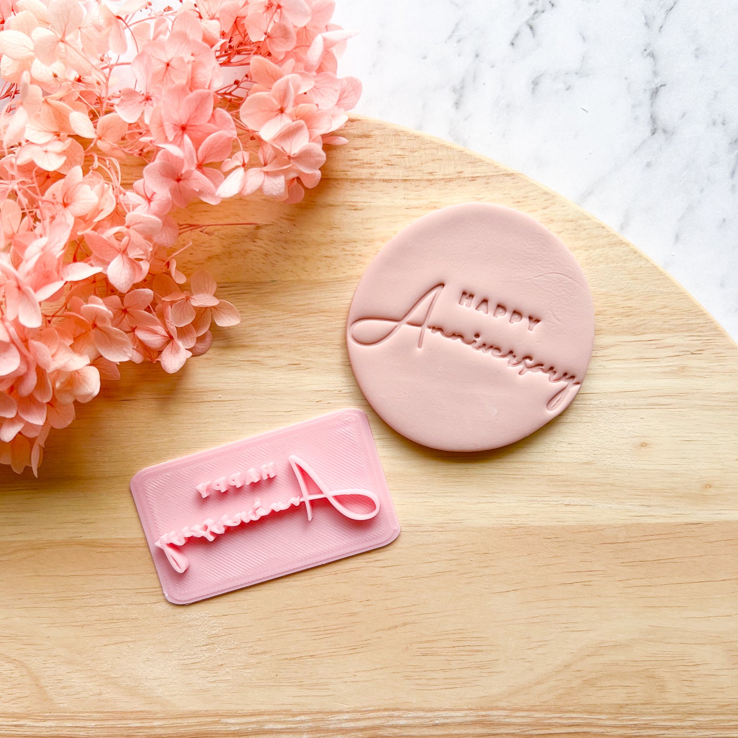 Happy Anniversary Fondant Stamp