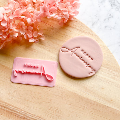Happy Anniversary Fondant Stamp