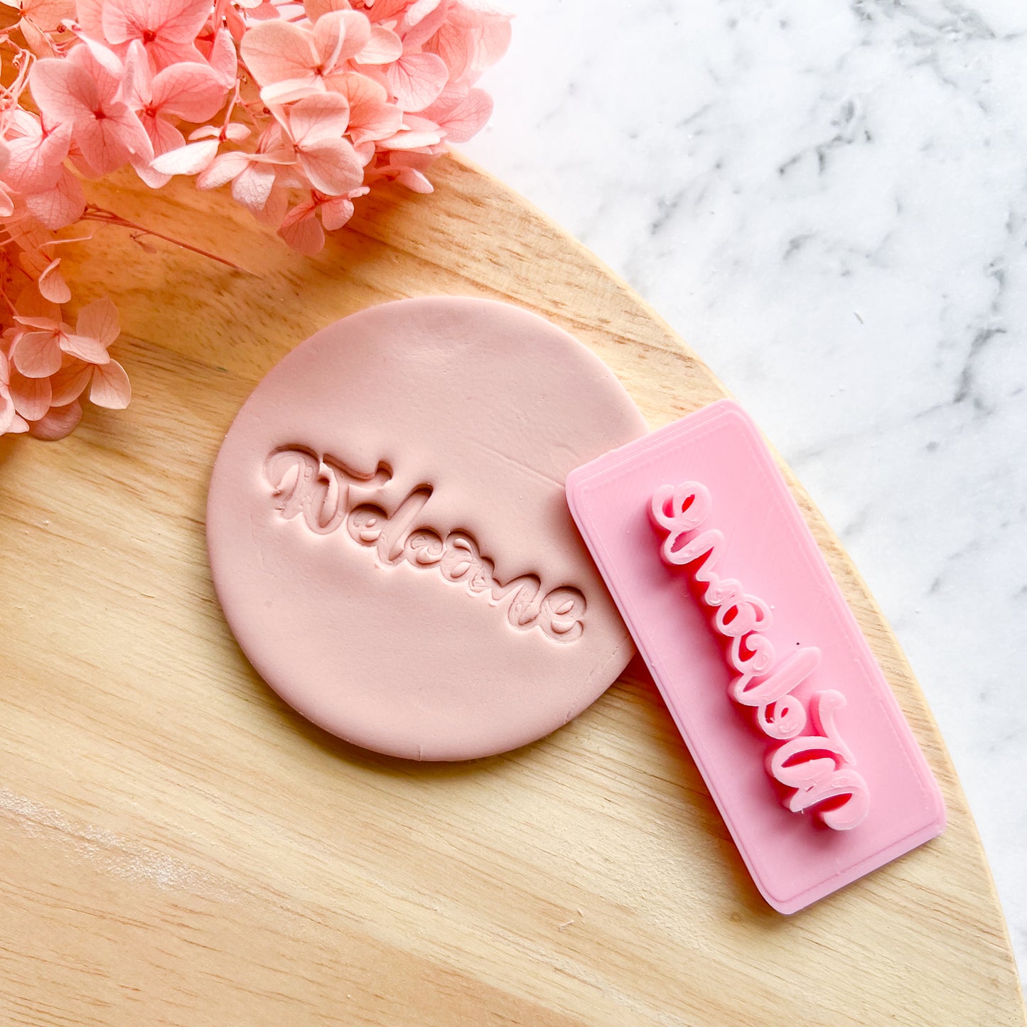 Welcome Fondant Stamp