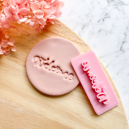Welcome Fondant Stamp