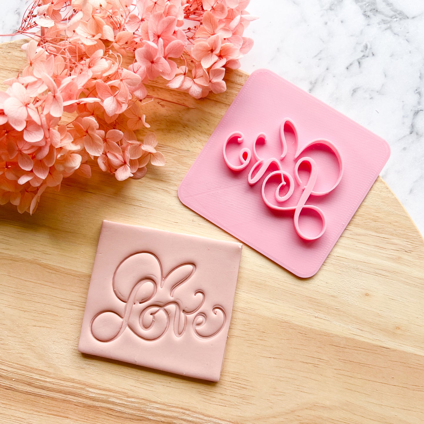 Flowery Love Fondant Stamp