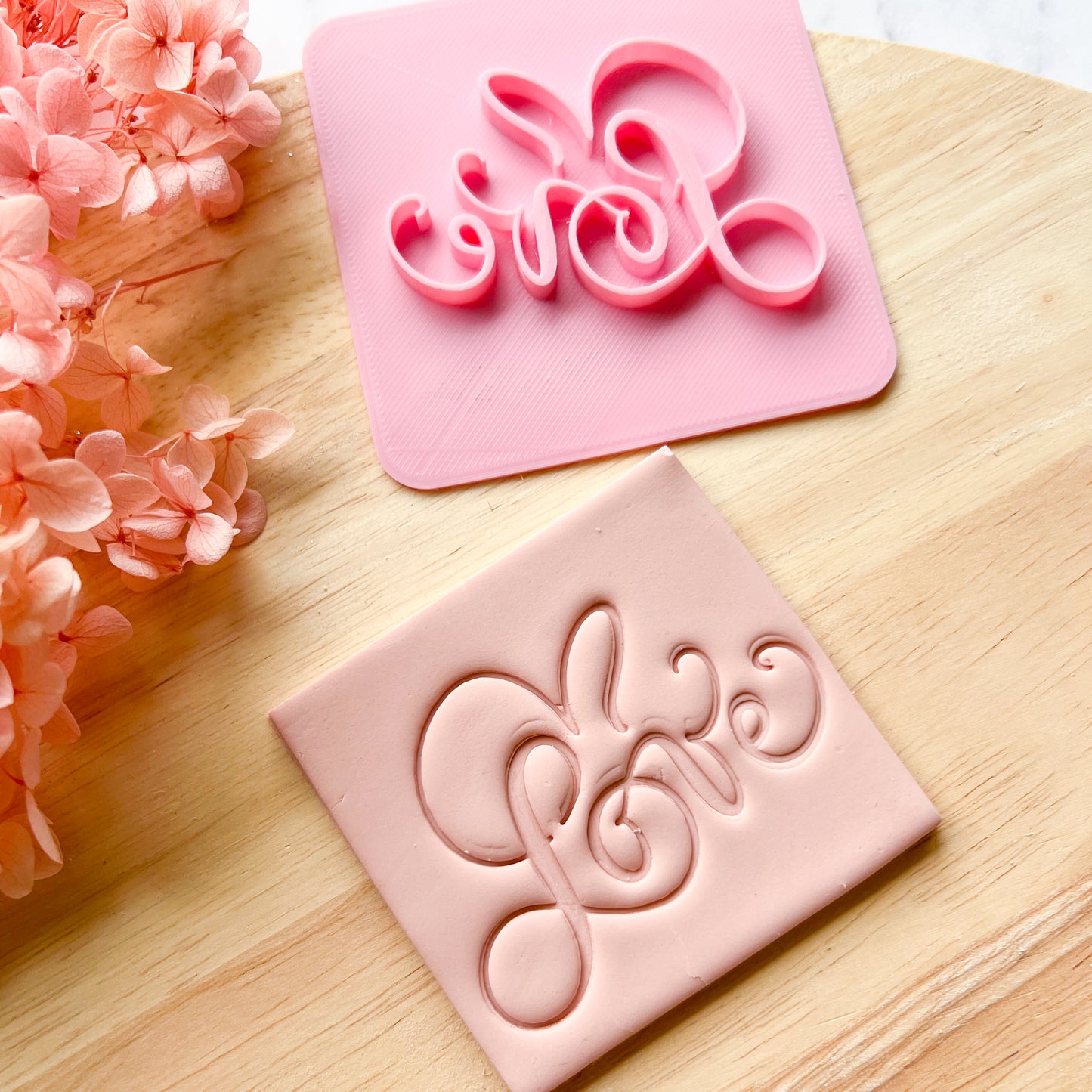 Flowery Love Fondant Stamp