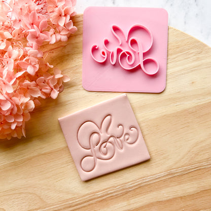 "Flowery Love" Fondant Stamp