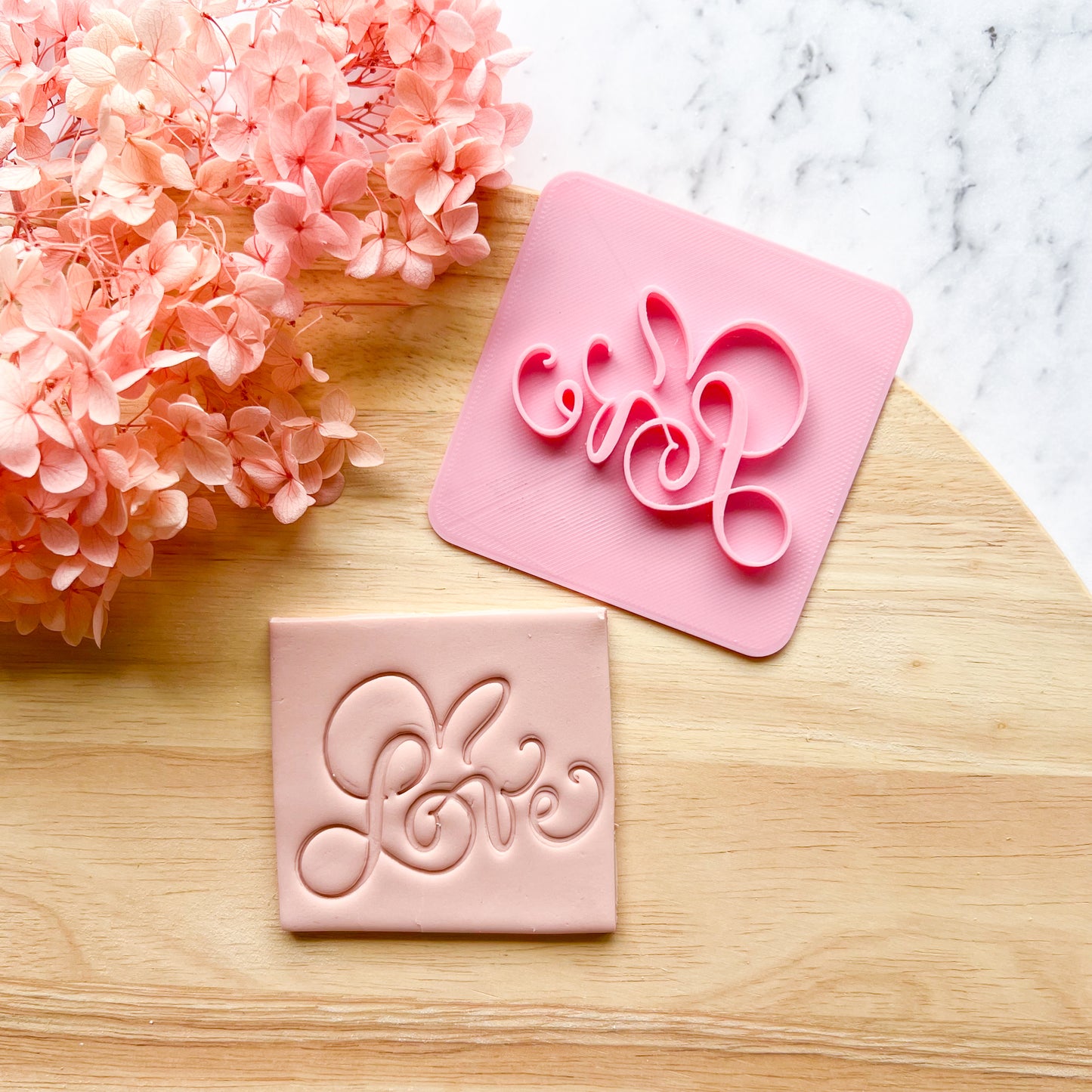 Flowery Love Fondant Stamp
