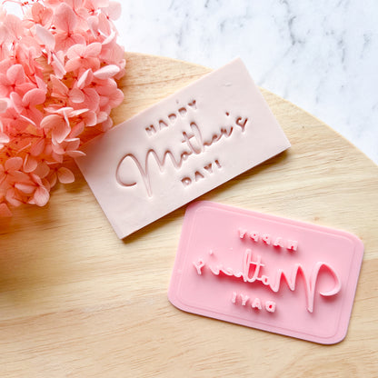 "Happy Mothers Day #1" Fondant Stamp