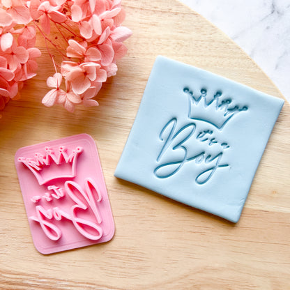 "It's a Boy Crown" Fondant Stamp
