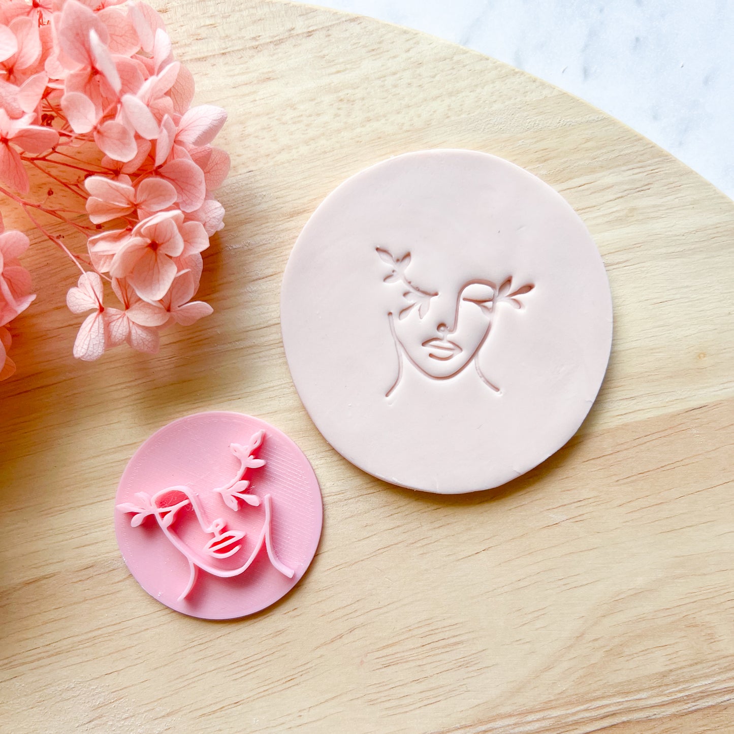 Pretty Face Stamp #1 Fondant Stamp