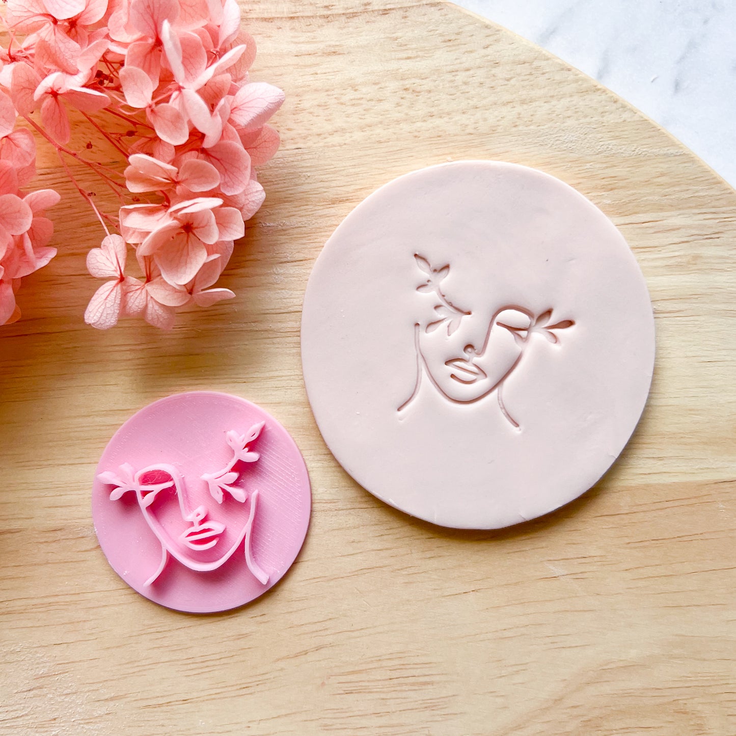 Pretty Face Stamp #1 Fondant Stamp