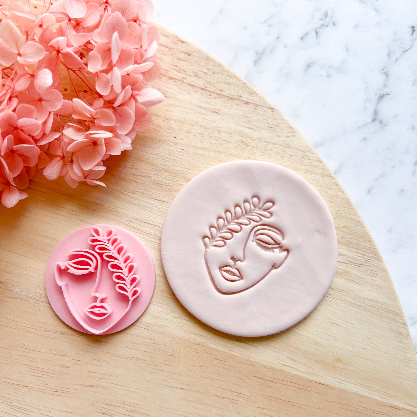 Pretty Face Stamp #2 Fondant Stamp