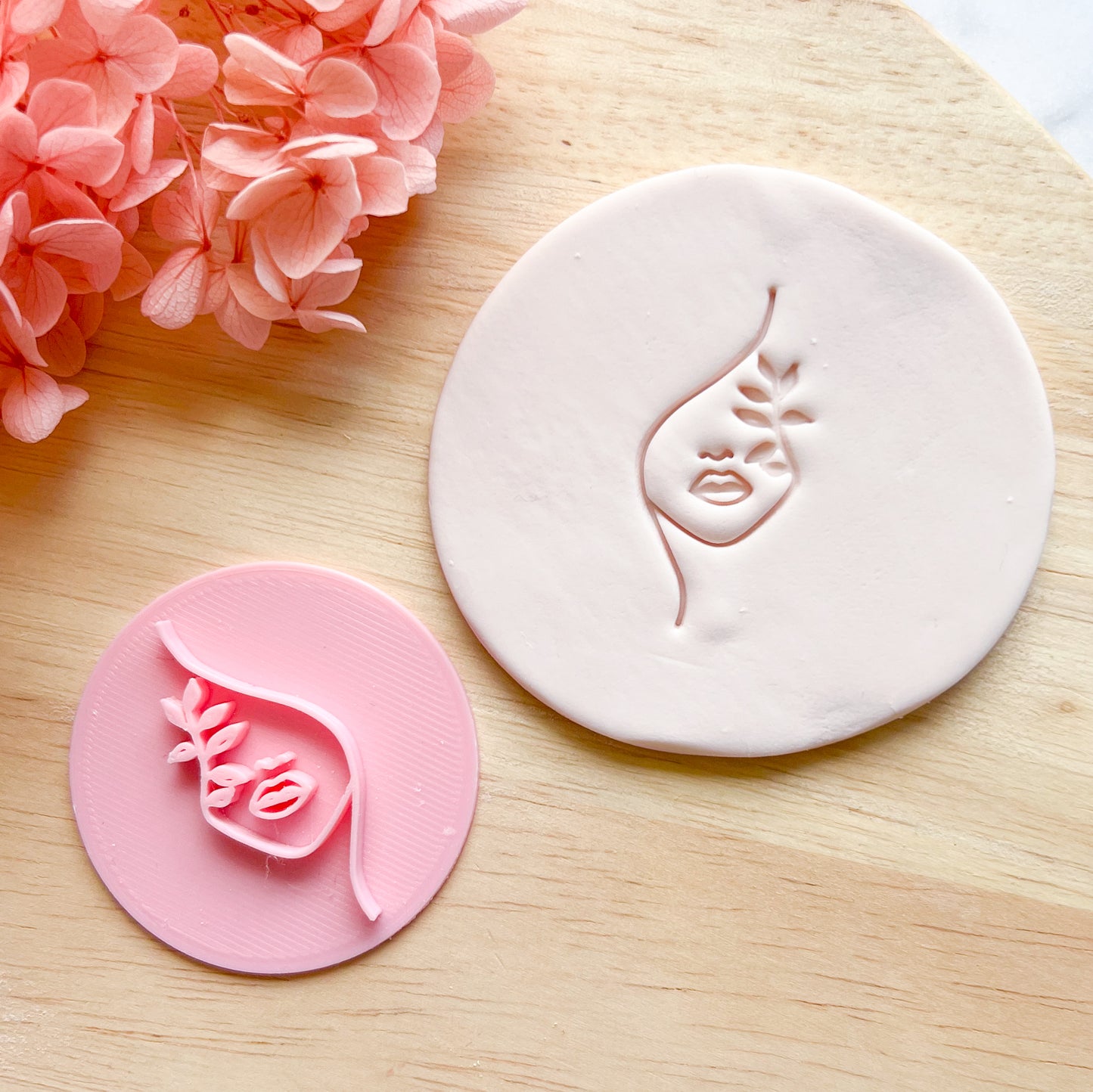 Pretty Face Stamp #4 Fondant Stamp